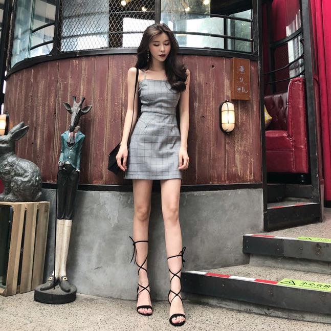 Gingham Mini Drrss